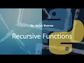 7 Recursive Functions Example program of Factorial Python Lectures