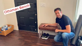 HUBSON 27 Upholstered Ottoman Bench