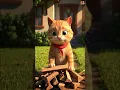 Download Lagu What Will Mew Do with the Chopped Wood  #cat #herocatmew #funny #ai #shorts