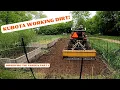 IMPROVING THE GARDEN PART1 WITH KUBOTA B2601 KING CUTTER CULTIVATOR AND KING CUTTER 5 BOX BLADE