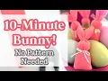 10 Minute Bunny DIY Easter Rabbit Softie No Pattern Needed Easy Beginner Sewing Project