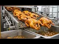 Inside the Giant Chicken Fry Kitchen - How Full Chickens with Eggs Inside Are Made
