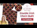 Jelly Roll Friendly Quilt Tutorial Double Irish Chain - At Home With Misty