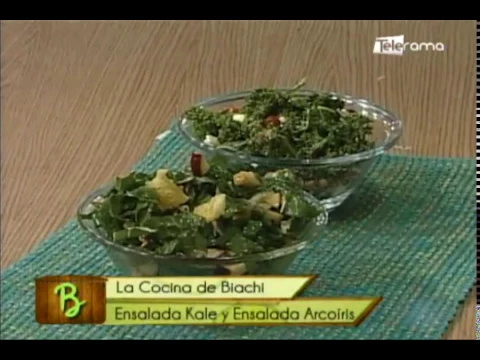 Ensalada Kale y ensalada Arcoíris 