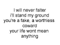 A Day to Remember: The Danger in Starting a Fire LYRICS