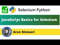 JavaScript basics for Selenium Selenium Python
