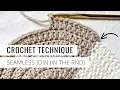 Crochet Invisible Join in the Round