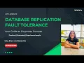 Database replication Master-Slave Read replica Fault Tolerance