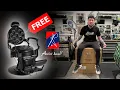 I got a FREE Barber Chair Artist Hand Beauty Barber Equipment