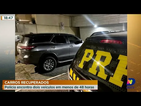 Carros recuperados: Polícia Rodoviária Federal encontra dois veículos em menos de 48 horas
