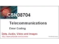 Telecommunications - Error Coding