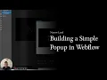 Webflow Tutorial Creating Stunning Pop-Up Windows for Your Website