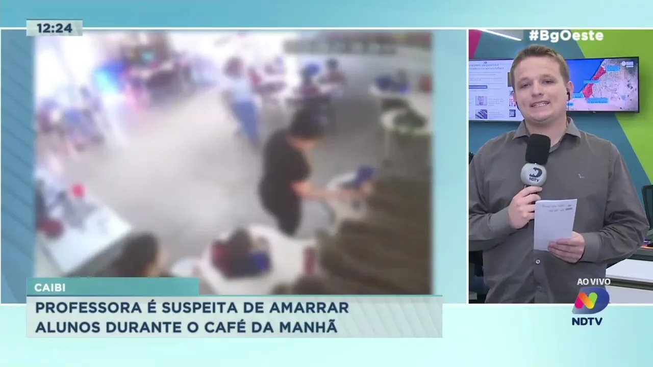 Professora é suspeita de amarrar alunos durante o café da manhã em Caibi
