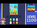 Pixel Flow Level 1100 Solution Walkthrough