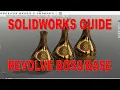 Solidworks Beginner Tutorial - Revolve