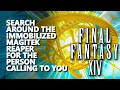 Search around the immobilized magitek reaper for the person calling to you FF14 identification key