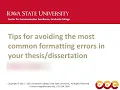 5 Tips for Avoiding the Most Common Formatting Errors