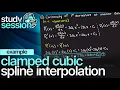Clamped Cubic Spline Interpolation Example Numerical Methods