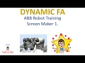 Screen Maker Training 1 Variable modification ABB robot programming Robotstudio