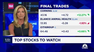 Final Trades Citigroup Corning and Elanco Animal Health