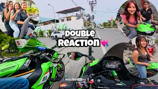 Riding Two Loudest Zx10r in the City | Double Reaction💕 | Part 1 #zx10r #kawasaki #reaction