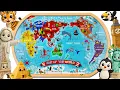 World Map Puzzle Adventure for Kids Learn Seven Continents Easy Fun Geography Jigsaw Puzzle