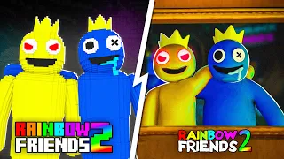 CRIEI as CENAS do RAINBOW FRIENDS CAPÍTULO 2 no MINECRAFT! (AZUL BABÃO)