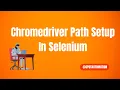 Chromedriver Setup In Selenium How to install Chromedriver in selenium