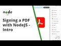 Signing a PDF with Javascript - Introduction