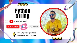 Python Session 31 Python String