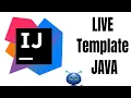 Make your own custom Live - Templates in IntelliJ Idea Competitive Programming Net Beans IDE