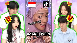 Download Reaksi Siswa Korea Kaget Lihat Tiktok Cantik Berhijab Influencer Indonesia 😍😍 | Reaction Makeover MP3