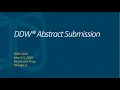Submitting an Abstract