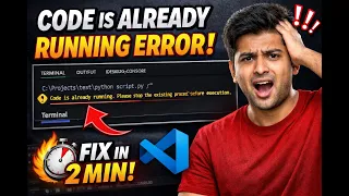 Fix Code is Already Running Error in VS Code 100 Working