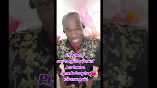 prophecy saw a spirit around her house 