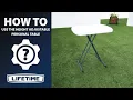 How to Use Your Height Adjustable Personal Table Lifetime How To