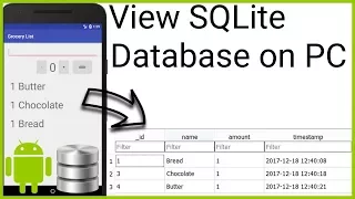 How to Open an SQLite Database from an Emulator on the Computer - Android Studio Tutorial
