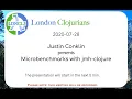 Performance testing with JMH Clojure Java Microbenchmark Harness - Justin Conklin