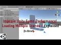 Unity 3d Loading Multiple Scenes Additively using Script in C for game performance In Brief
