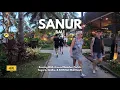 Lagu SANUR, Bali Evening Walk Around Sunrise, Segara, Sindhu, \u0026 ICON BALI Beachfront Bali Walking Tour 4K