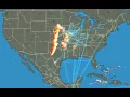 Incredible lightening storms over north american continent 17NOV2015
