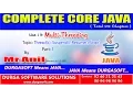 Core Java-Multi-Threading-Thread c Suspend Resume Stop-Part 1