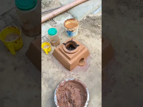 How I Built a Traditional Clay Stove at Home π₯ #shorts #viral #clay #handmade