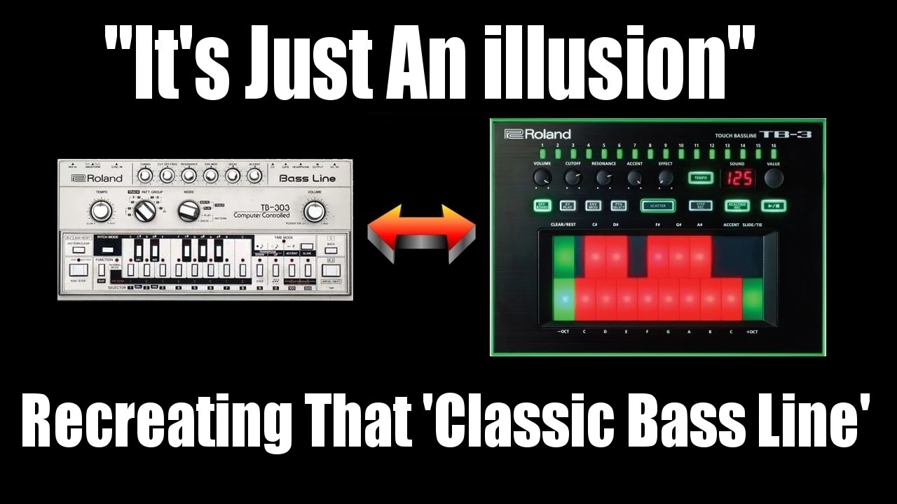 Roland TB-3 "Just an illusion" Classic Bass line