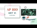 AP Biology Unit 8 Review AP Playground