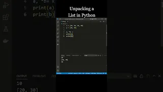 Unpacking a list in Python