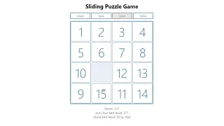 Sliding Puzzle In JavaScript With Source Code Source Code Projects