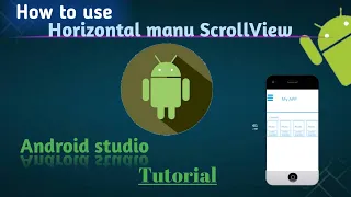 How to use Horizontal manu ScrollView in Android Application for android studio 3 0 2