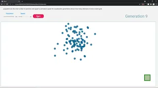 Natural selection JavaScript project genetic algorithm s visualization