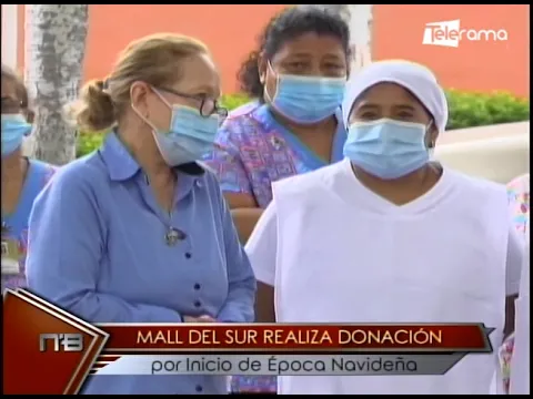 Mall del sur realiza donación por inicio de época navideña